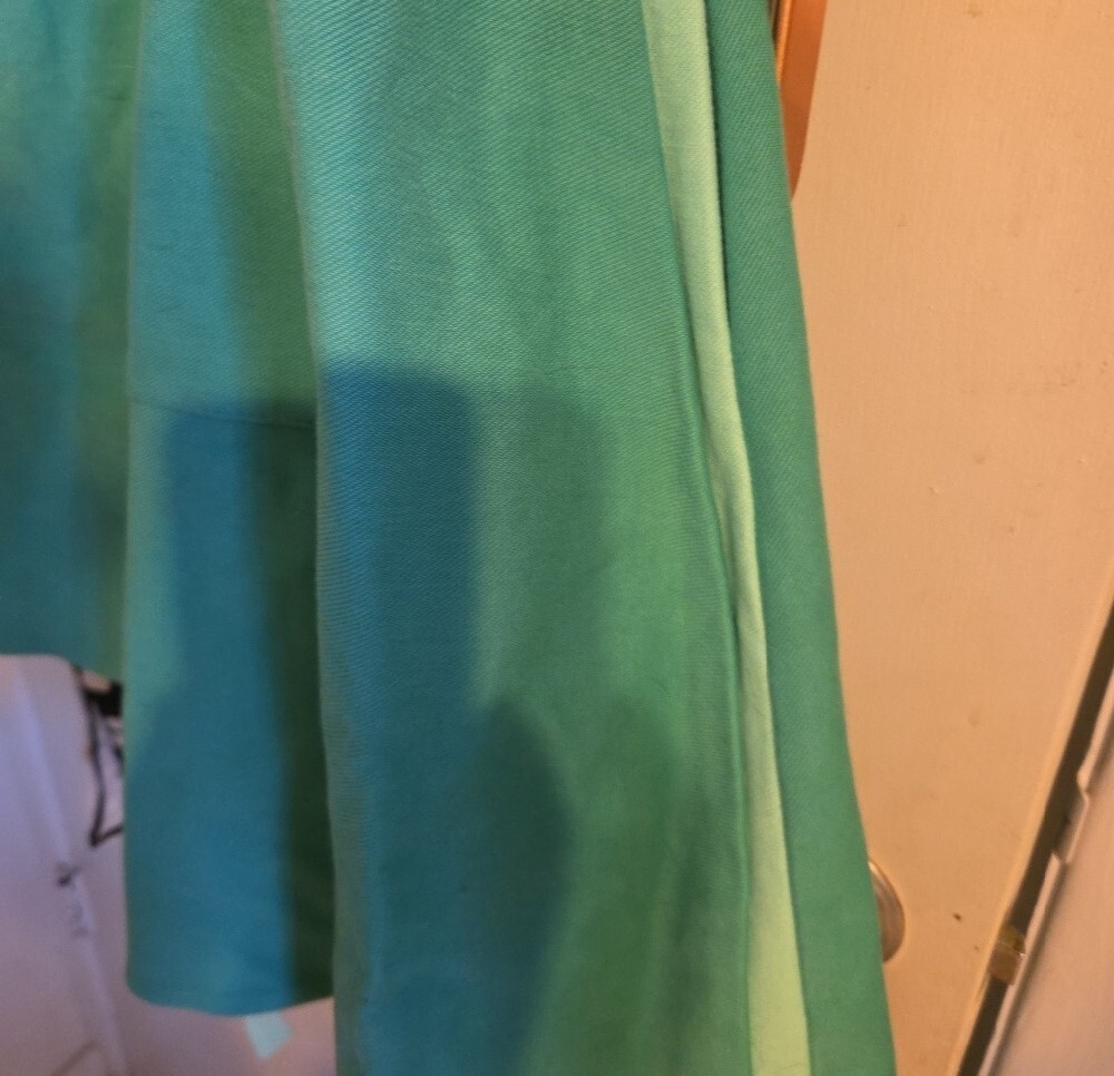 Big Bud Press Teal Shop Girl Apron Dress with Contrast Trim - Picture 5 of 5